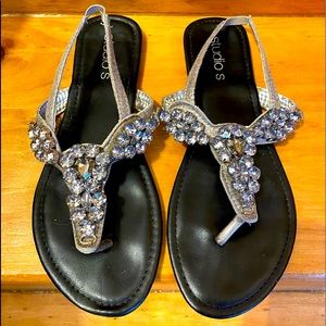 New rhinestone sandals